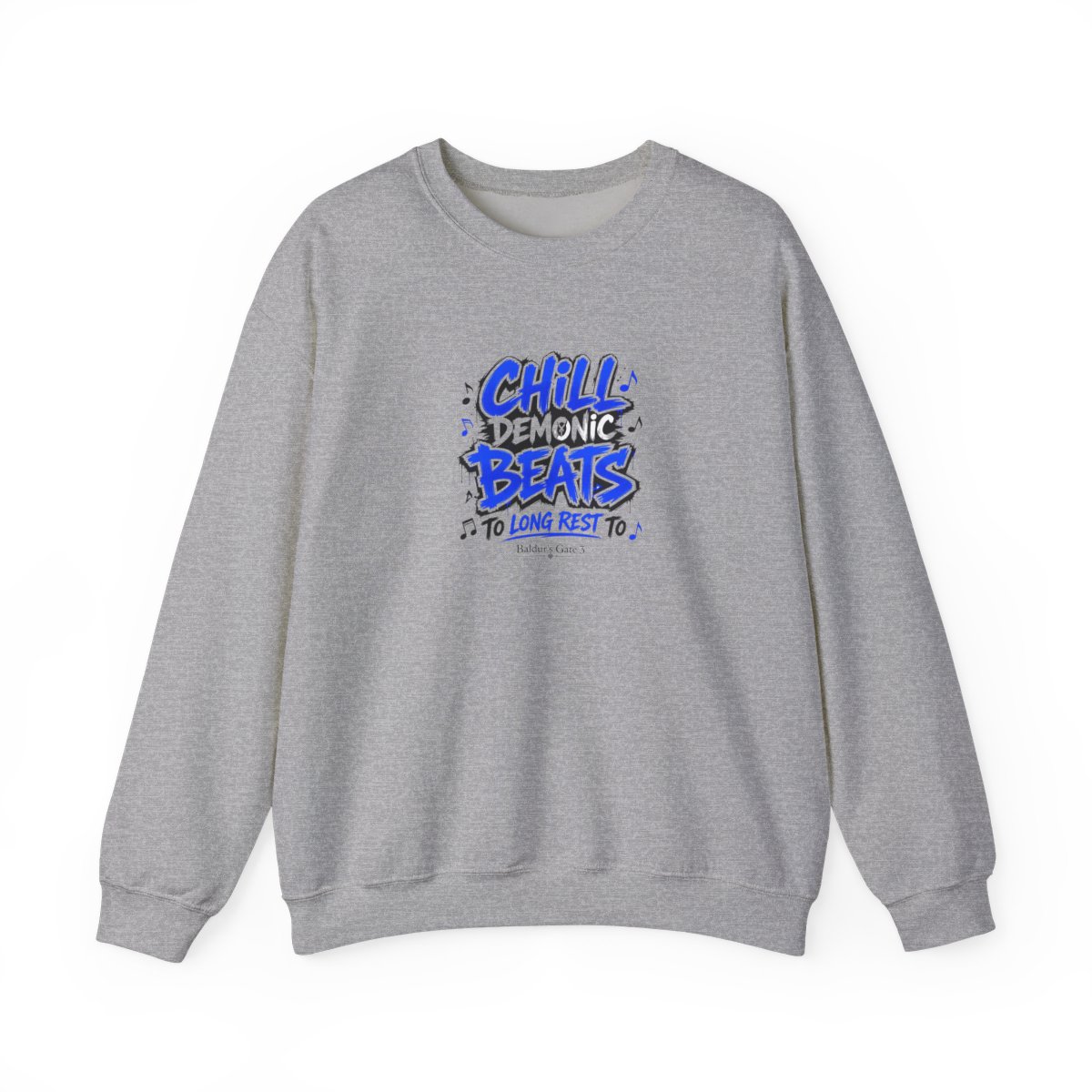 Baldur's Gate 3 "s Gate 3. The main text reads: " Crewneck - Official sweatshirts merchandise