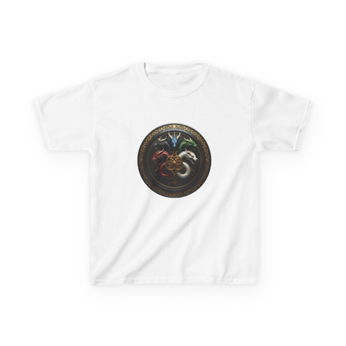Symbol of Tiamat DnD Goddess of Evil Dragons. Baldurs gate 3 Kids T-Shirt | Baldur's Gate 3 - Official t-shirts merchandise