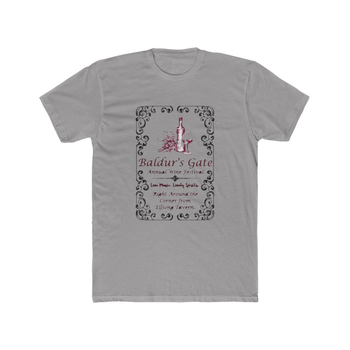 Baldur's Gate Annual Wine Festival Art T-Shirt - Official t-shirts merchandise